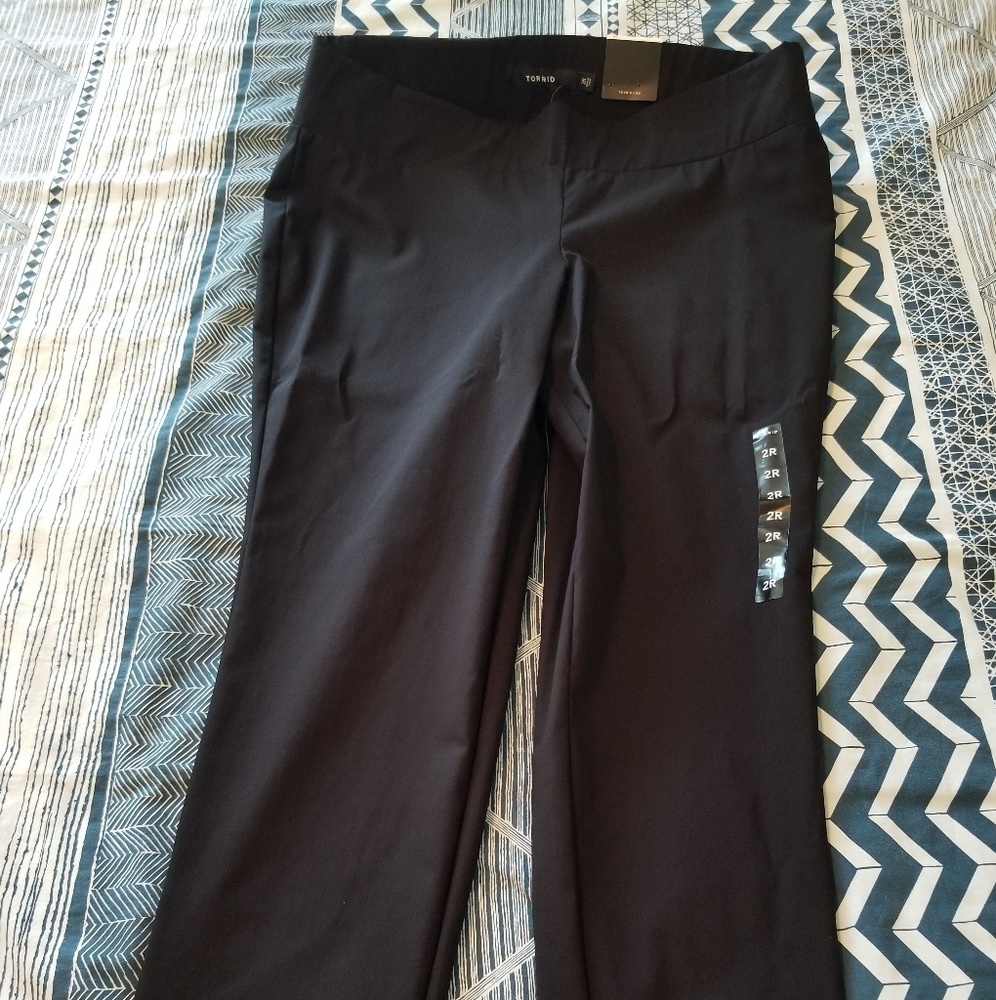 Torrid Straight Black Delux Stretch Pants